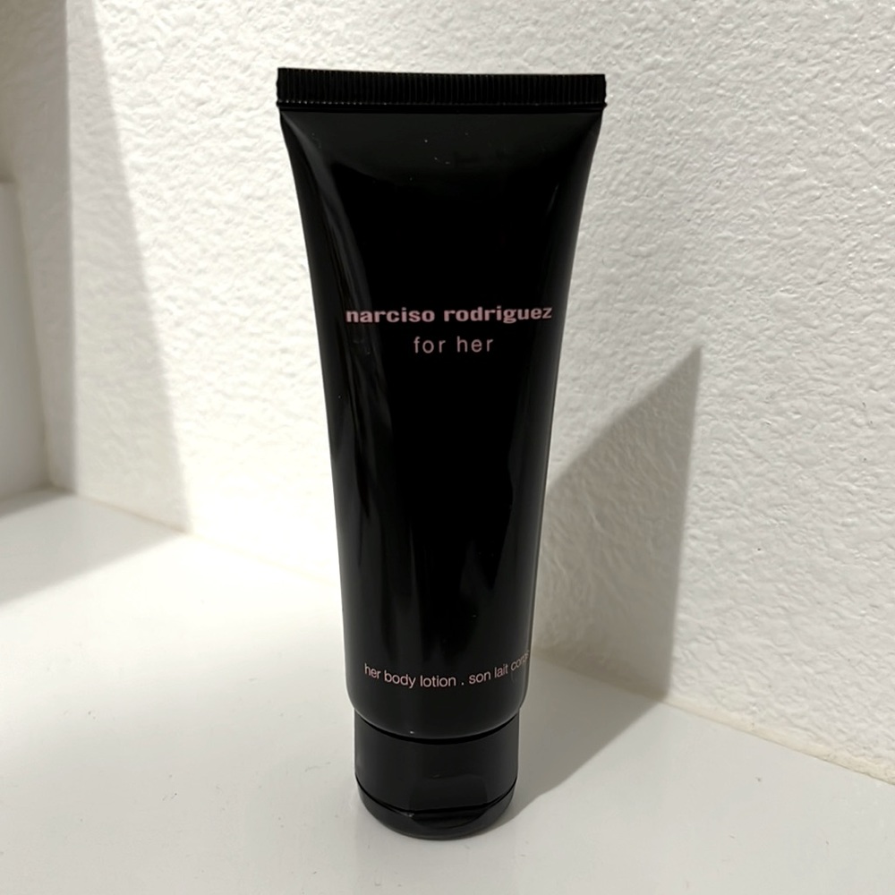 Narcisco Rodriguez for her body lotion